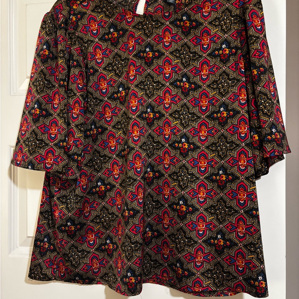 Modcloth Multicolor Patterned Blouse